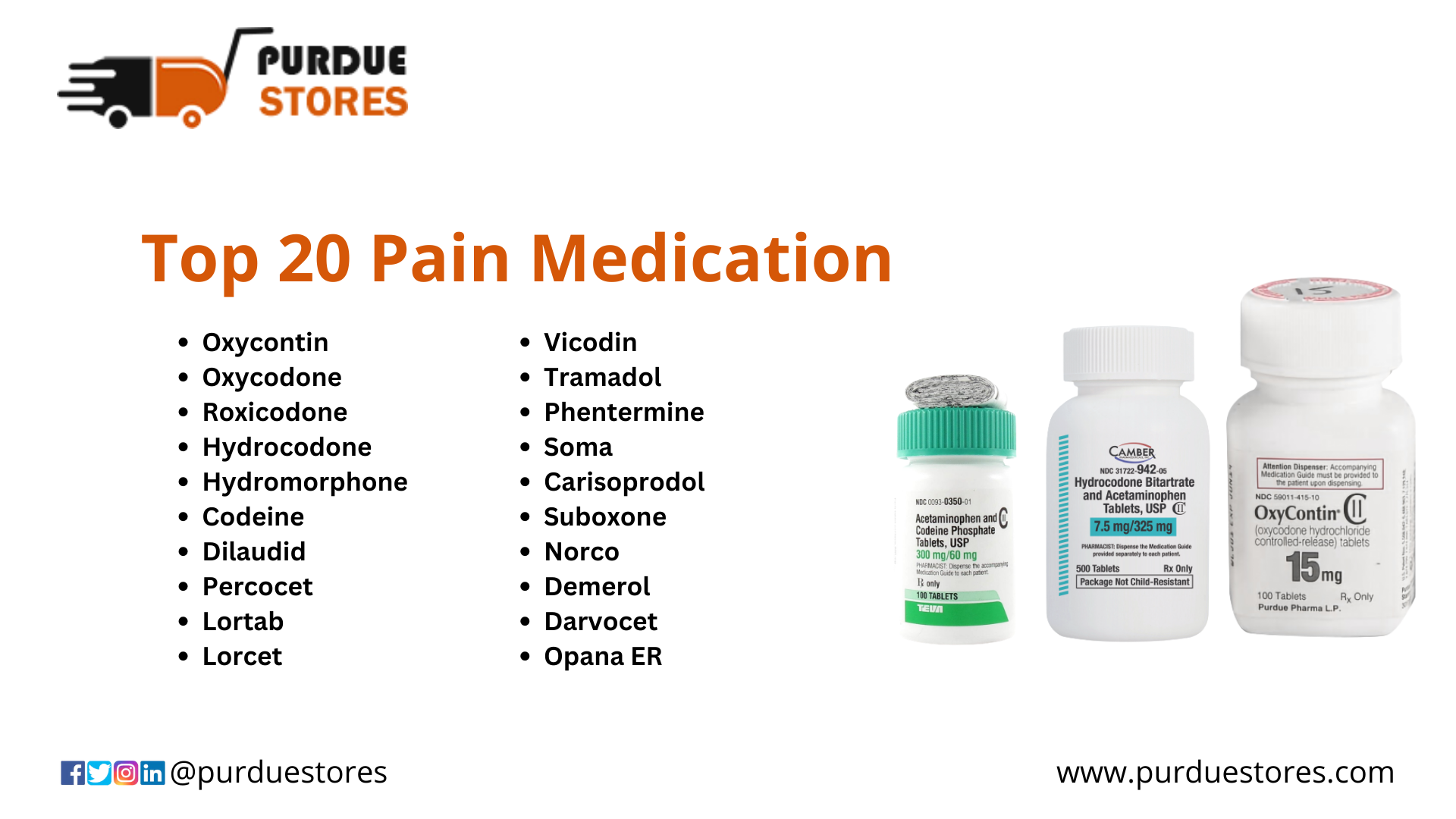 Top 20 Pain Medication: Uses & Types
